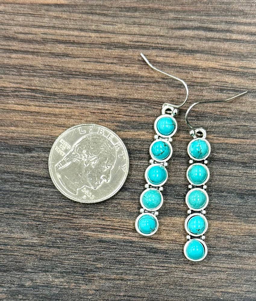 Stacked Turquoise Earrings