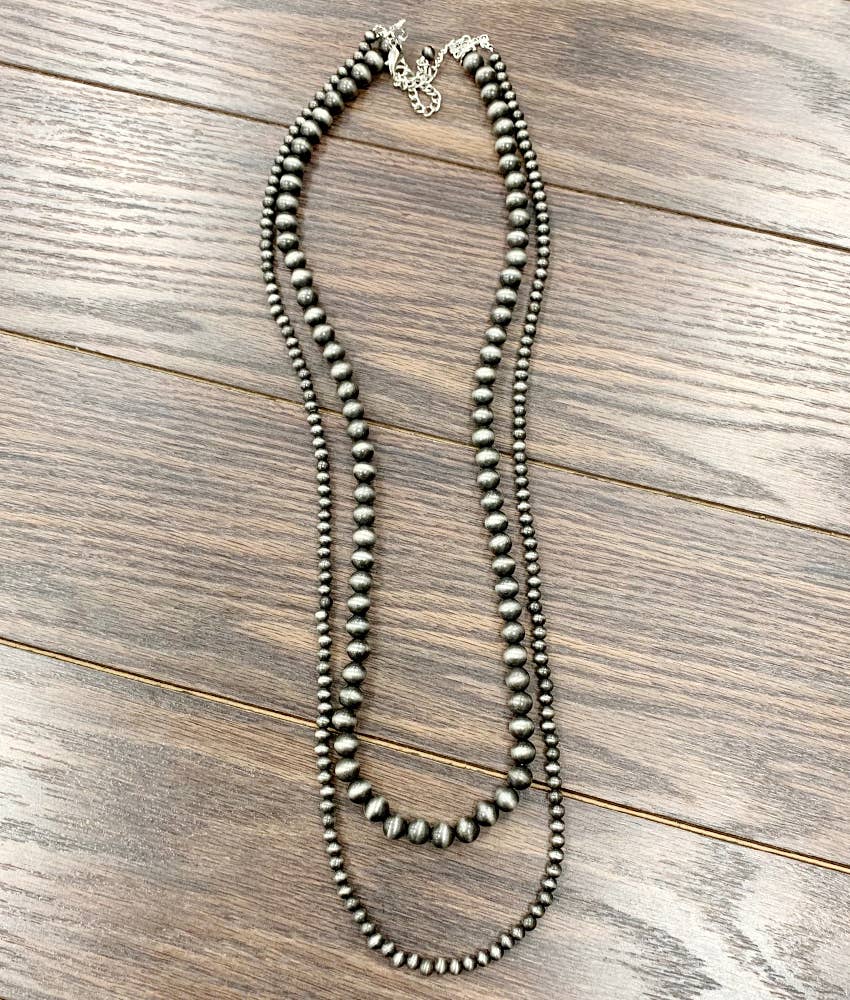 734345, Handmade Navajo Bead Necklace