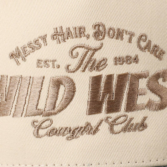 Messy Hair Wild West Cowgirl Club Denim Hat