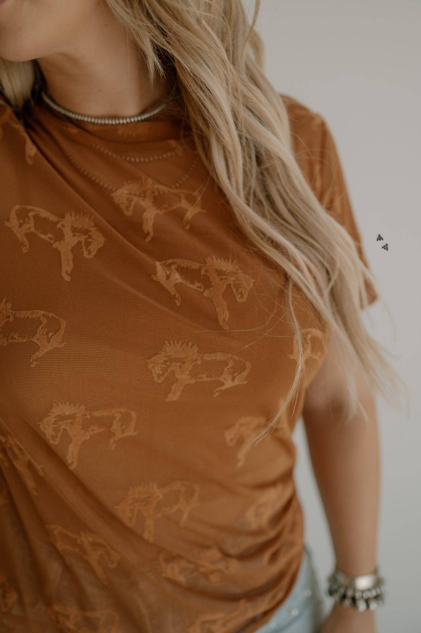 Buck Fifty Short Sleeve Mesh Top