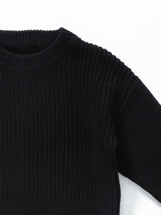 Girls Black Winter Sweater