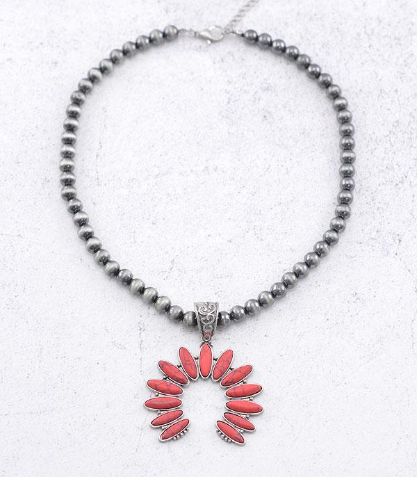 Squash Blossom Pendant Necklace (4 colors)