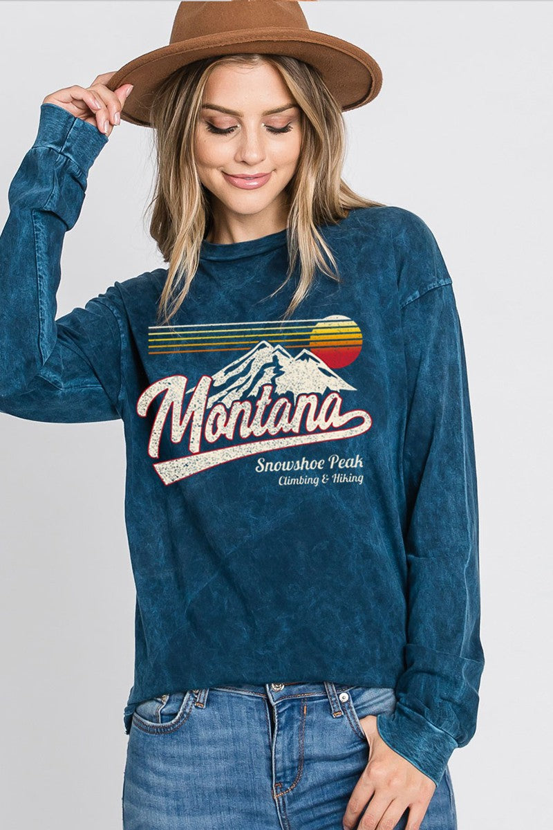 Montana Snowshoe Peak Long Sleeve