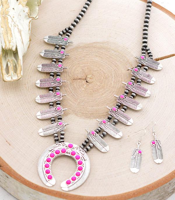 Squash Blossom Necklace Set (3 colors)