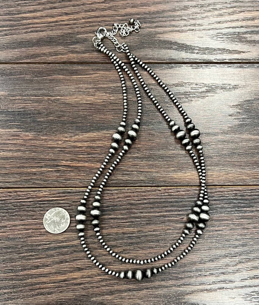 736907, Handmade Navajo Bead Necklace