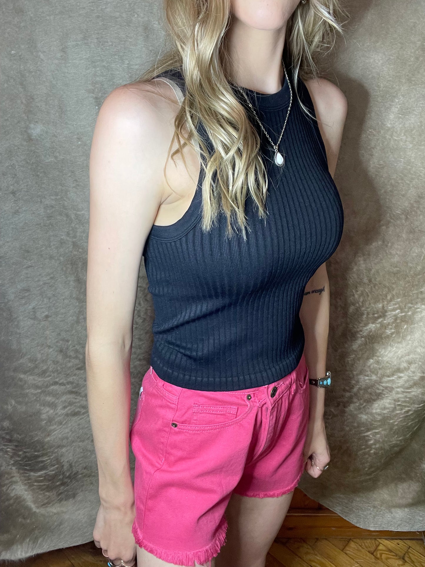 Cropped Tank Top - Three Colors Available