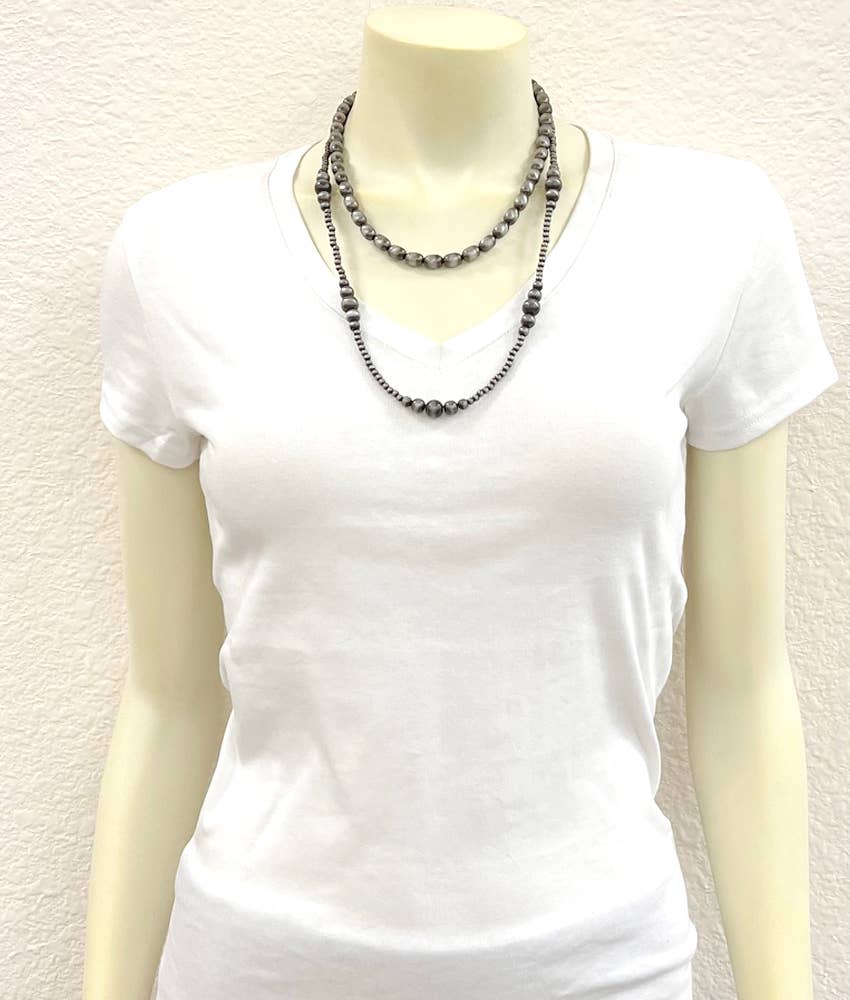 739123, Handmade Navajo Bead Necklace