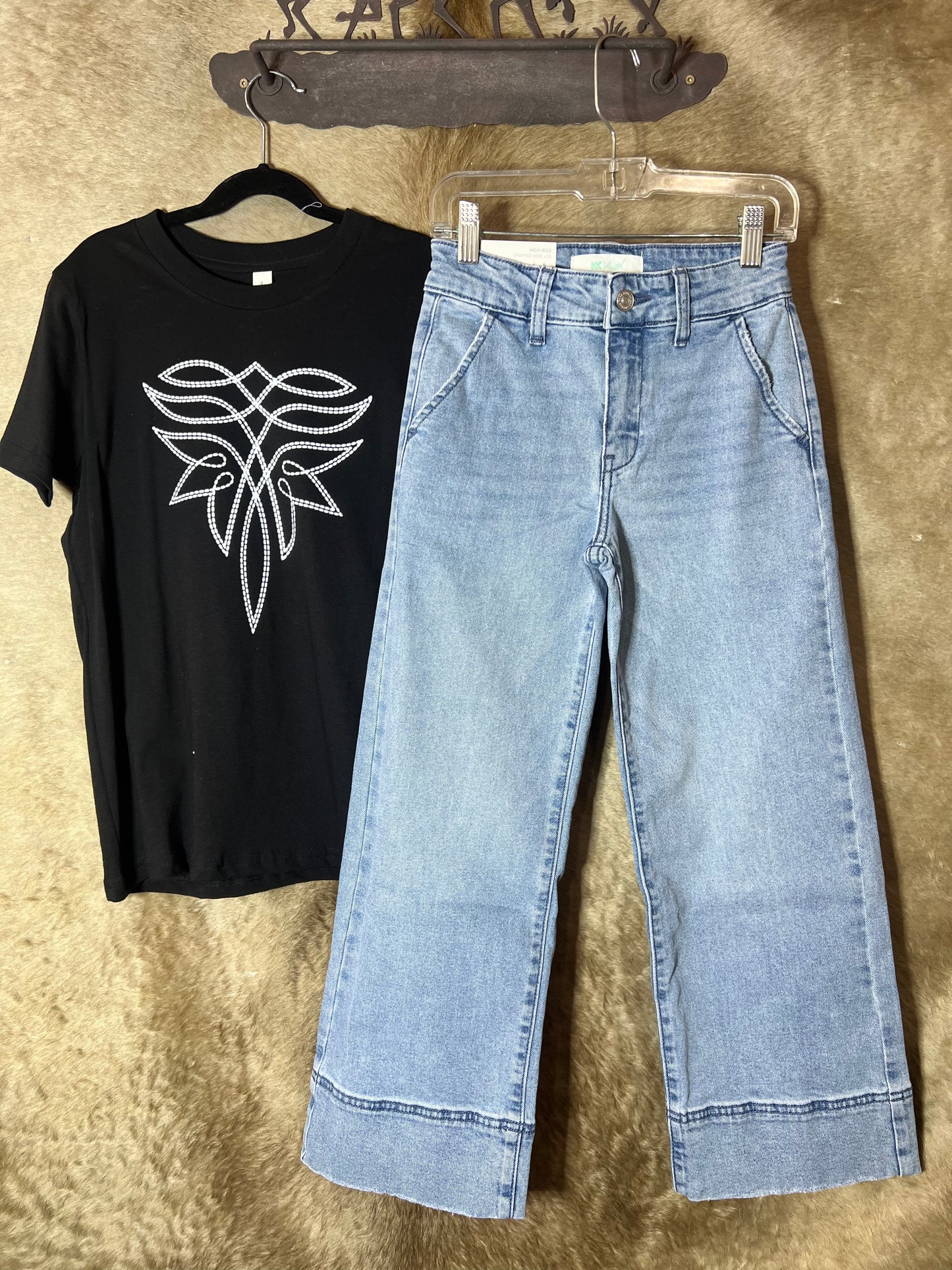 Delilah Wide Leg Girls Jeans