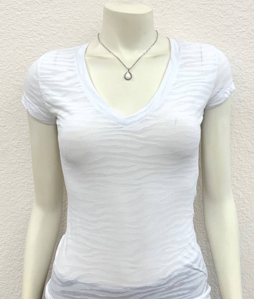 733949, Drop White Turquoise Necklace