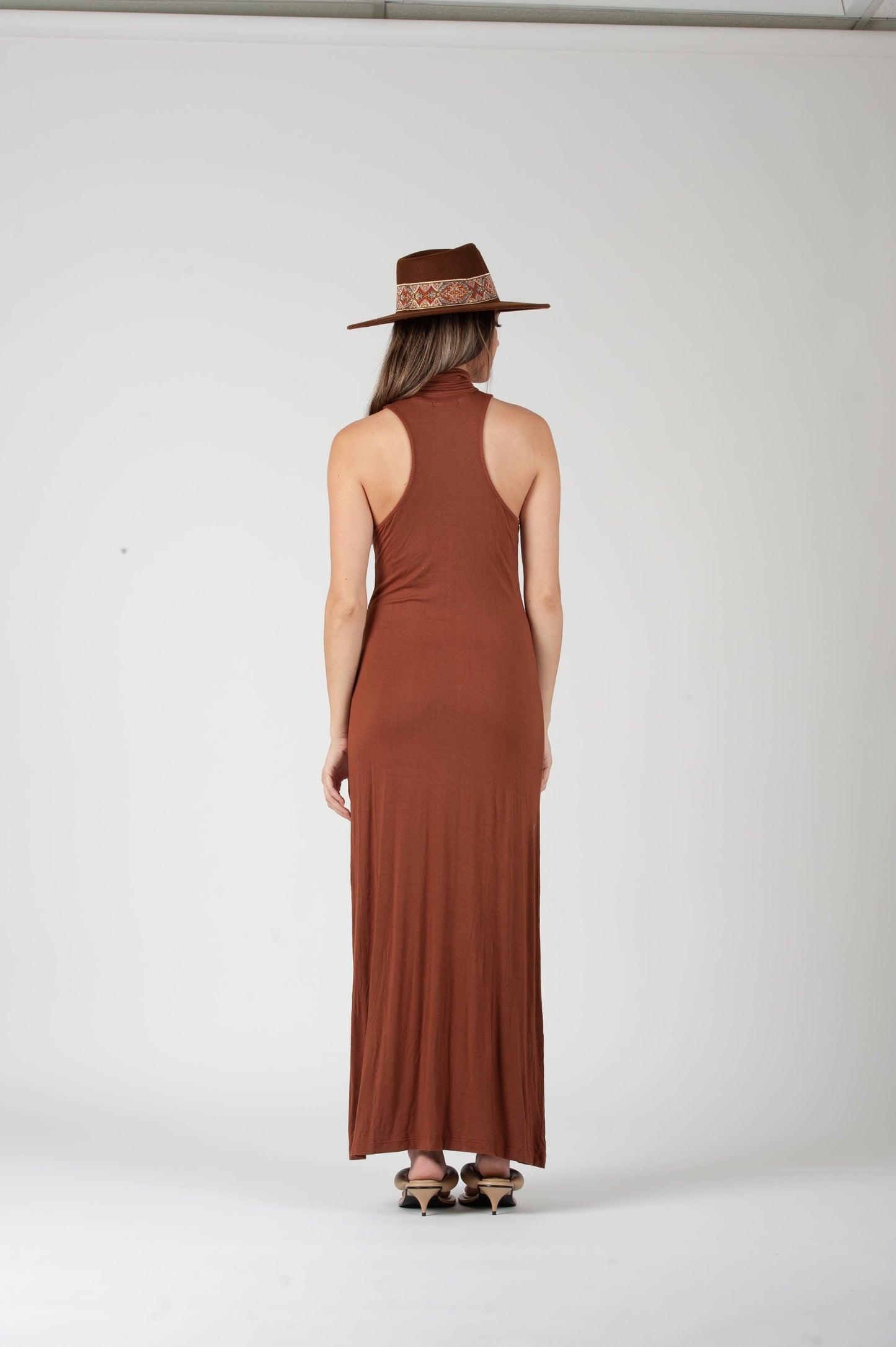 BAJA KNIT BOHO MAXI DRESS