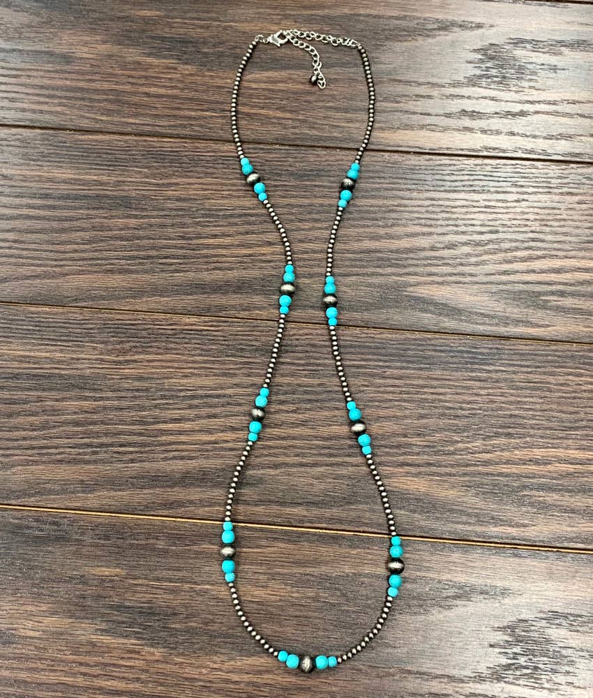 734454, Handmade Navajo Bead Necklace