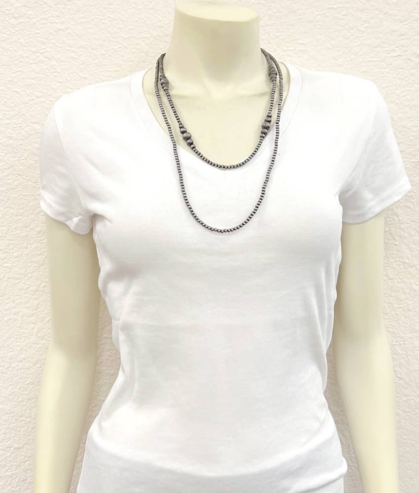 736287, Handmade Navajo Bead Necklace