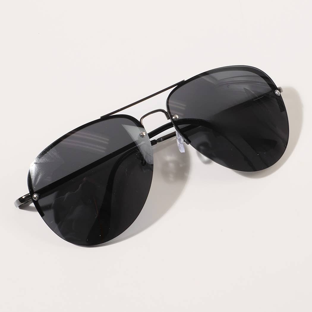 Rimless Design Think Legs Fashion Sunglasses: 12 ASSORTED COLOR / ONE SIZE