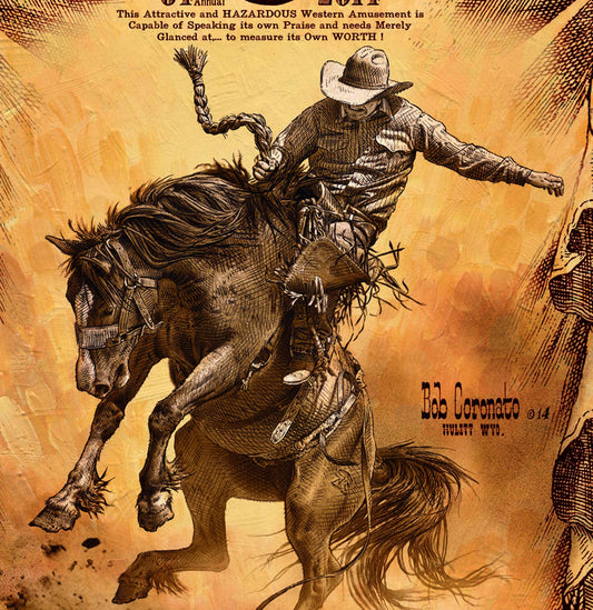 Miles City, Montana (Metal)-Rodeo Poster - Unsigned
