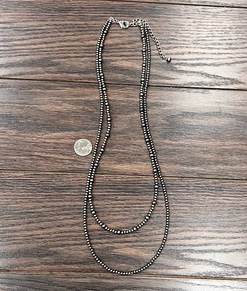 738146, Handmade Polish Navajo Bead Necklace
