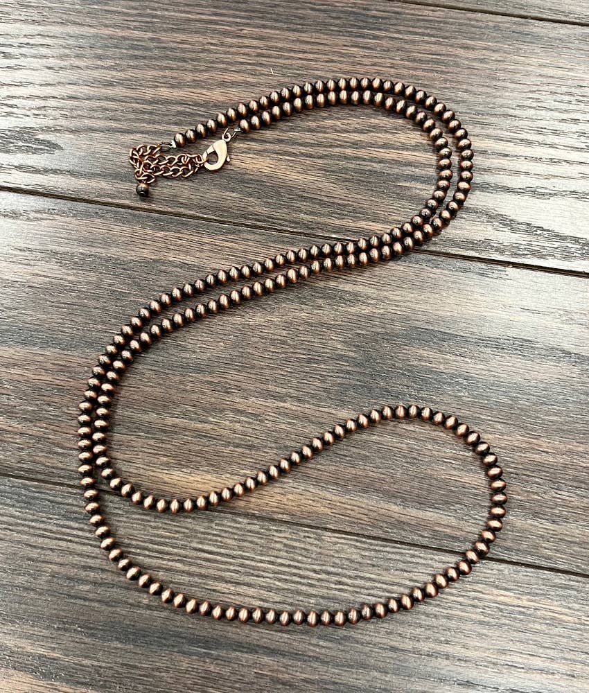 736488, Copper Navajo Bead Necklace