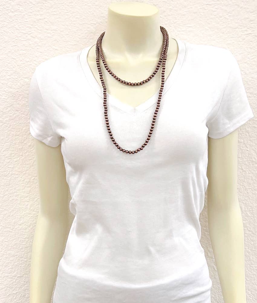 736488, Copper Navajo Bead Necklace
