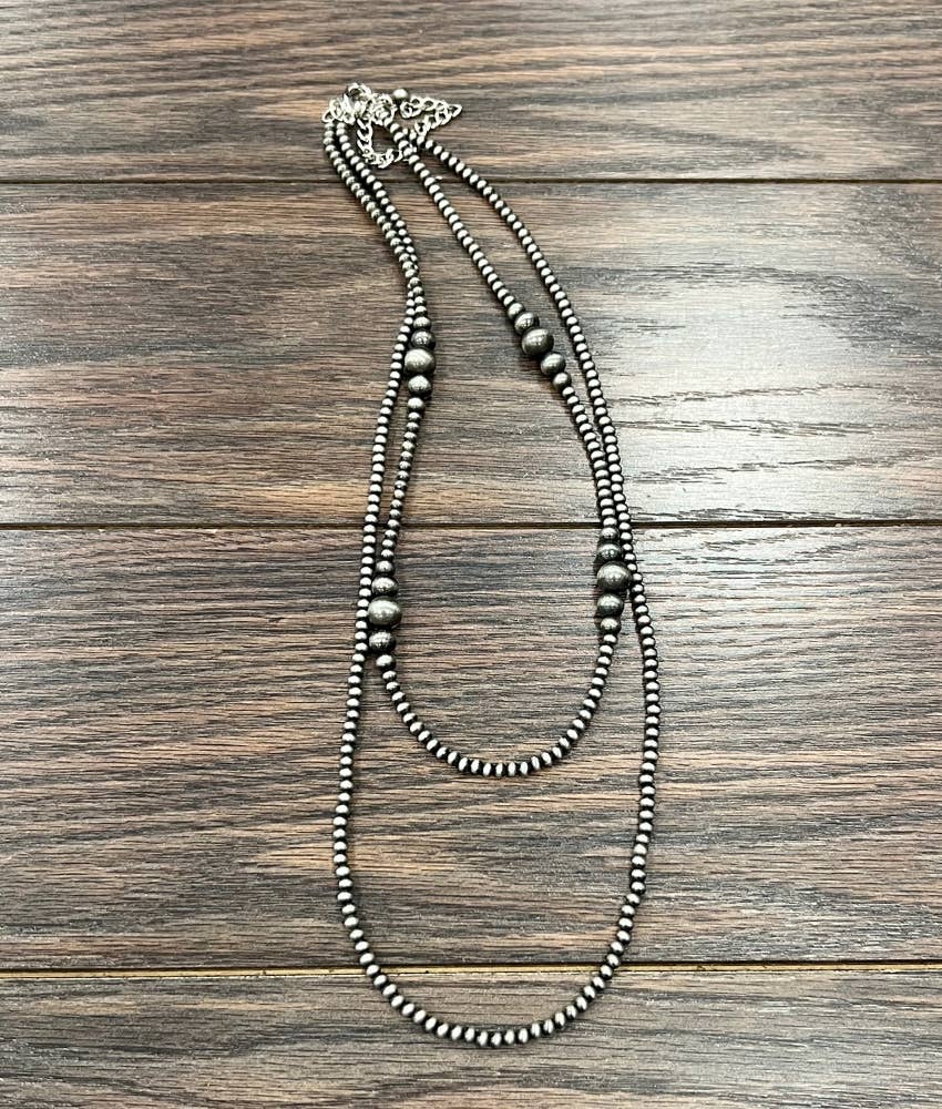 736287, Handmade Navajo Bead Necklace