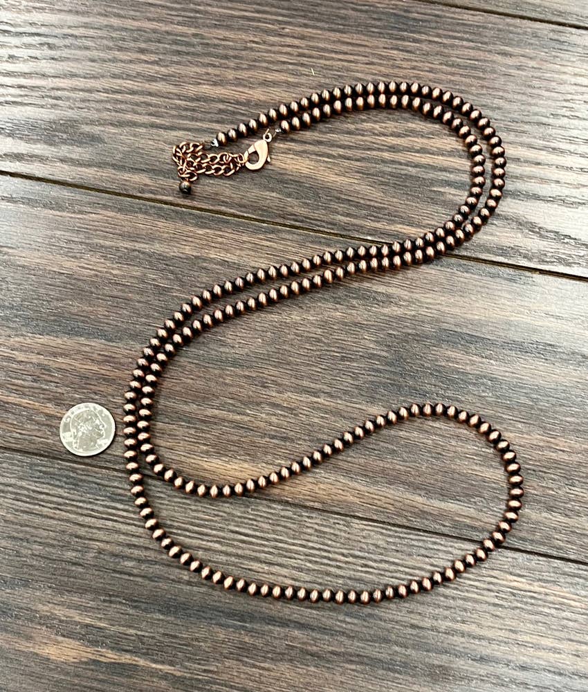 736488, Copper Navajo Bead Necklace