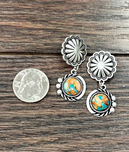 724554, 12mm Gemstone Post Earrings