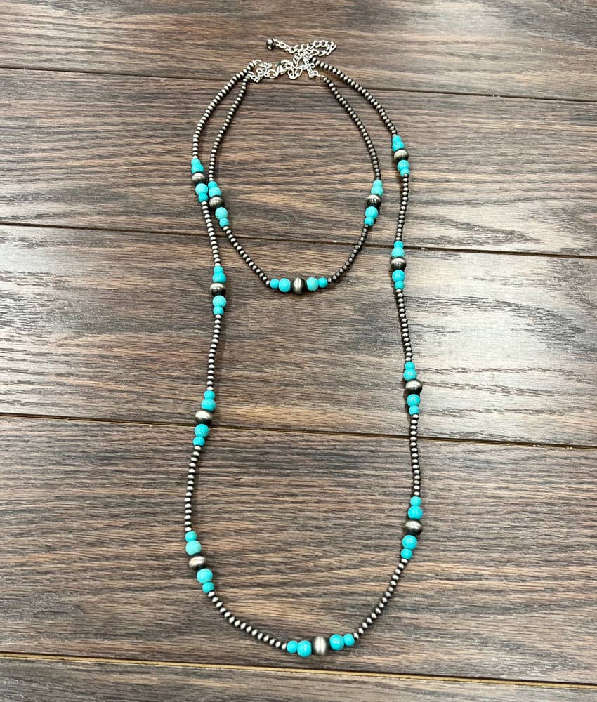 736243, Handmade Navajo Bead Necklace