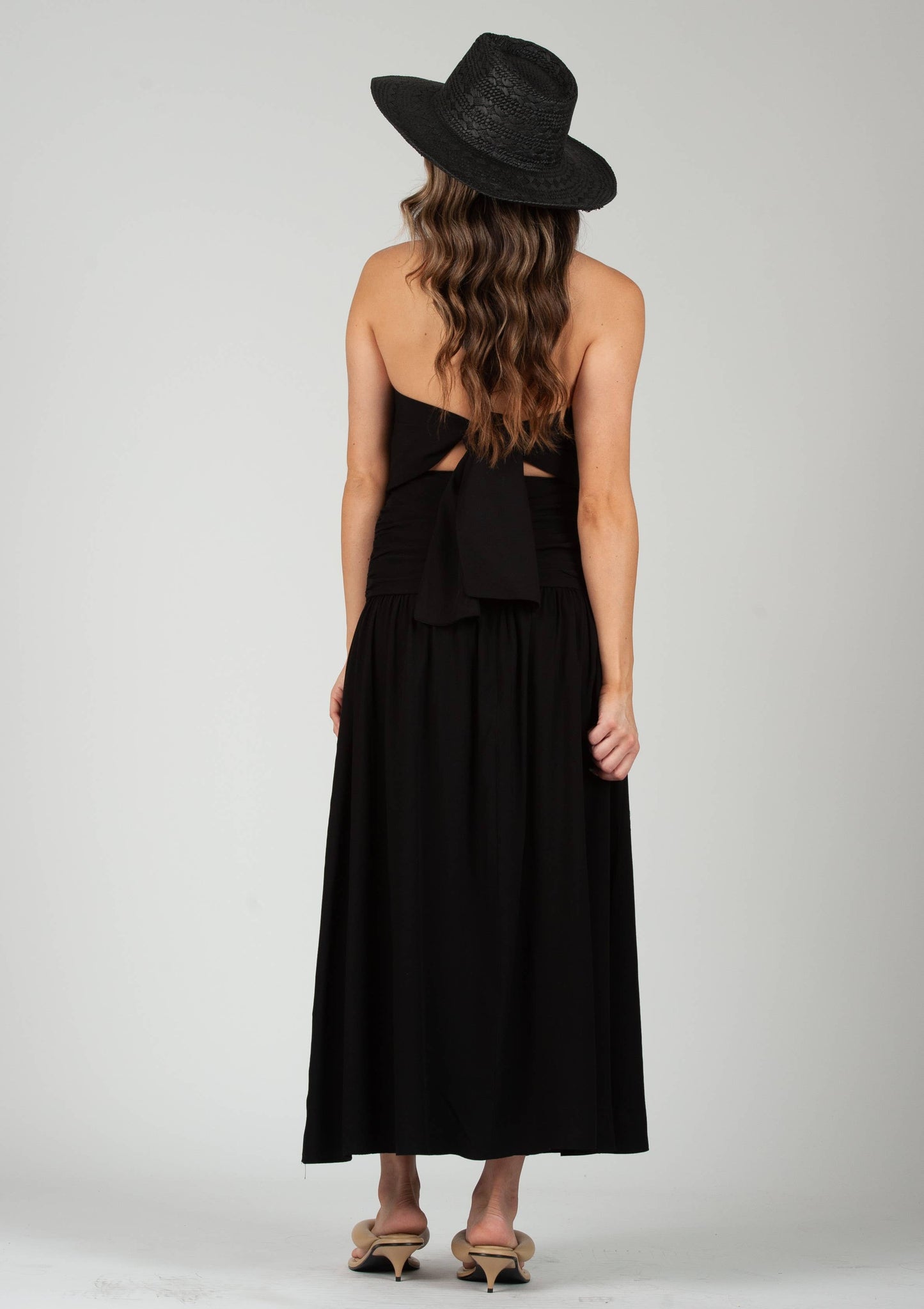 MARISOL MIXED TEXTURES BOHO DRESS