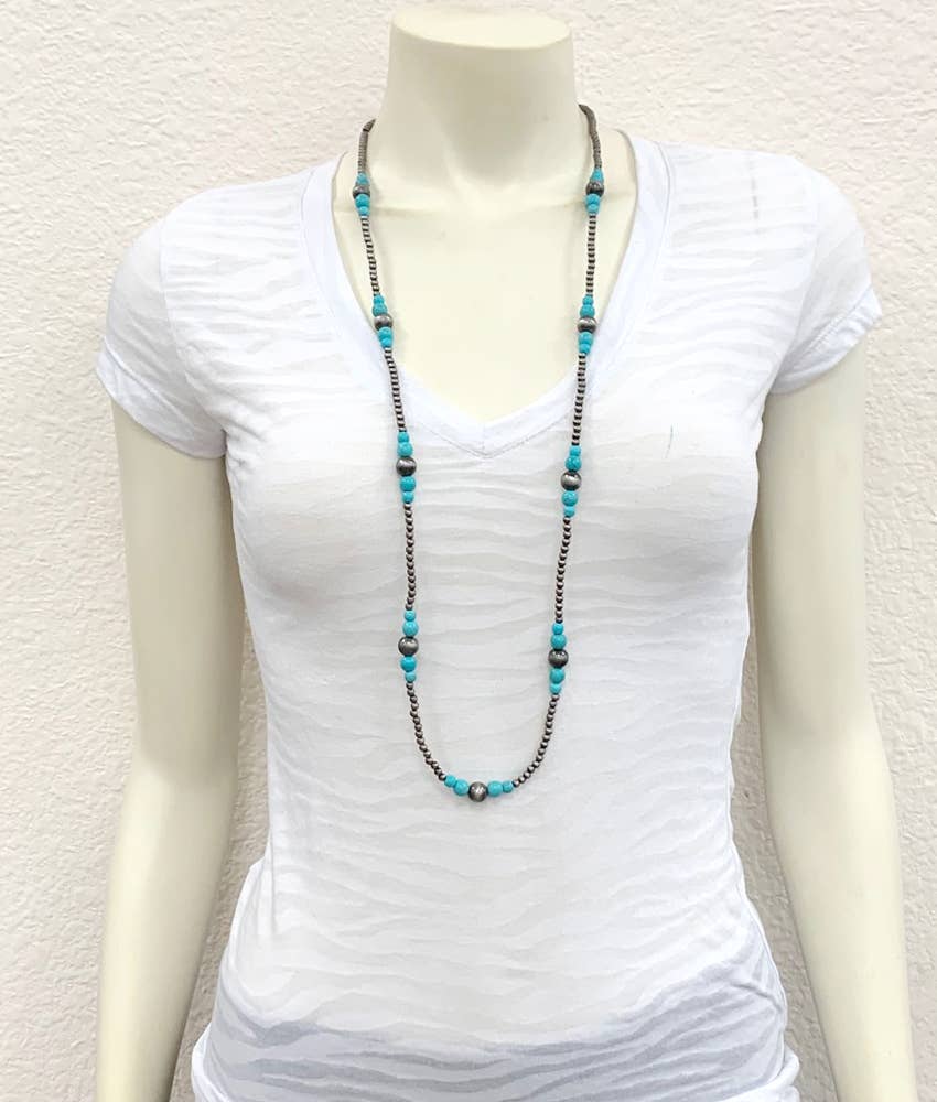 734454, Handmade Navajo Bead Necklace