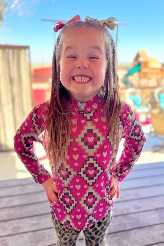 Struck By Cupid Kids Mesh Top