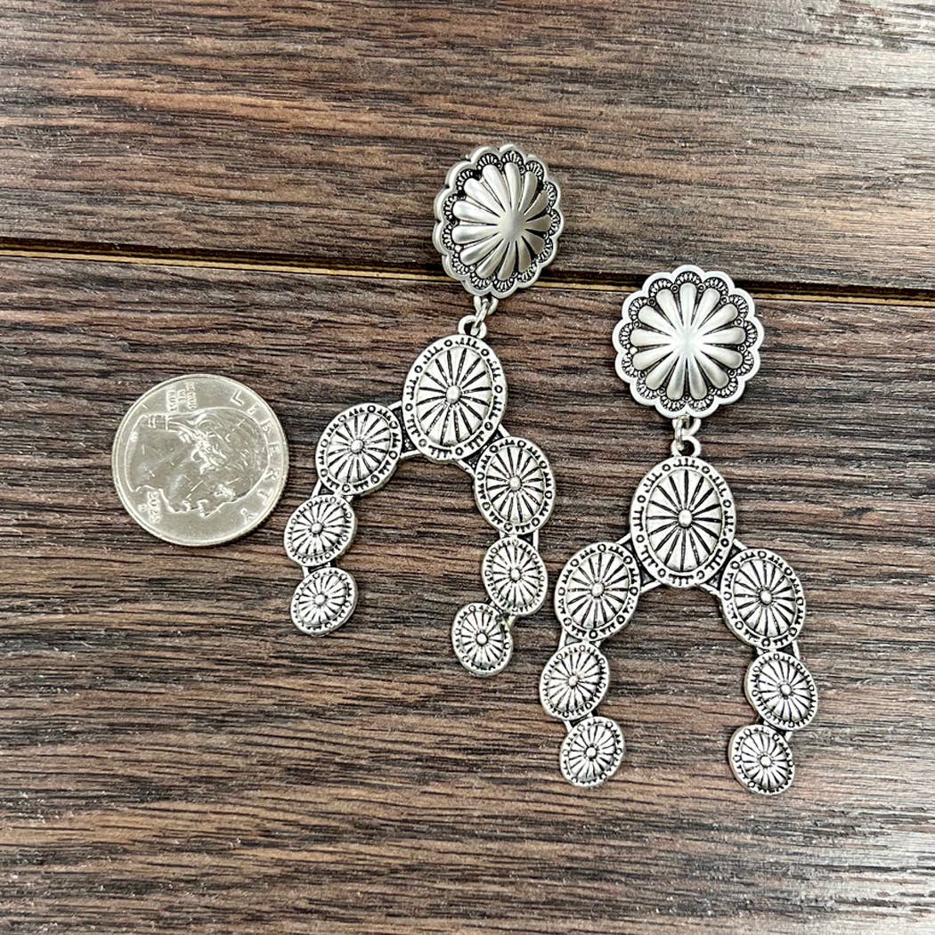 723165, Concho Squash Post Earrings