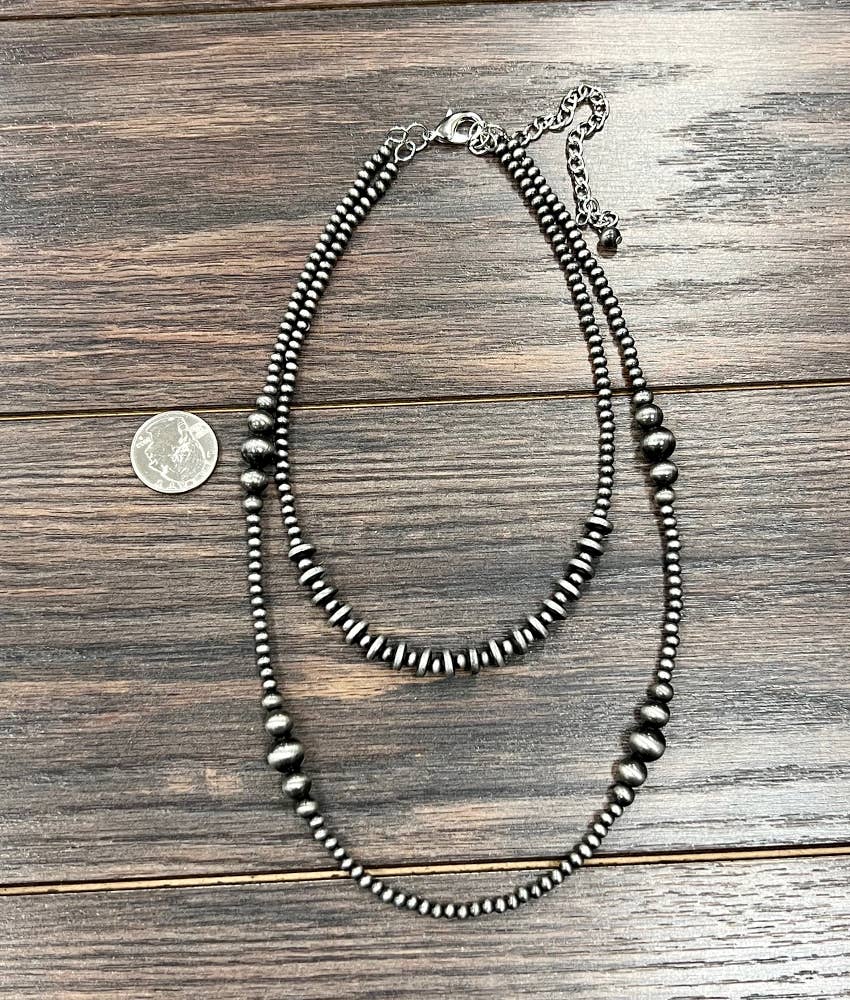 739141, Handmade Navajo Bead Necklace