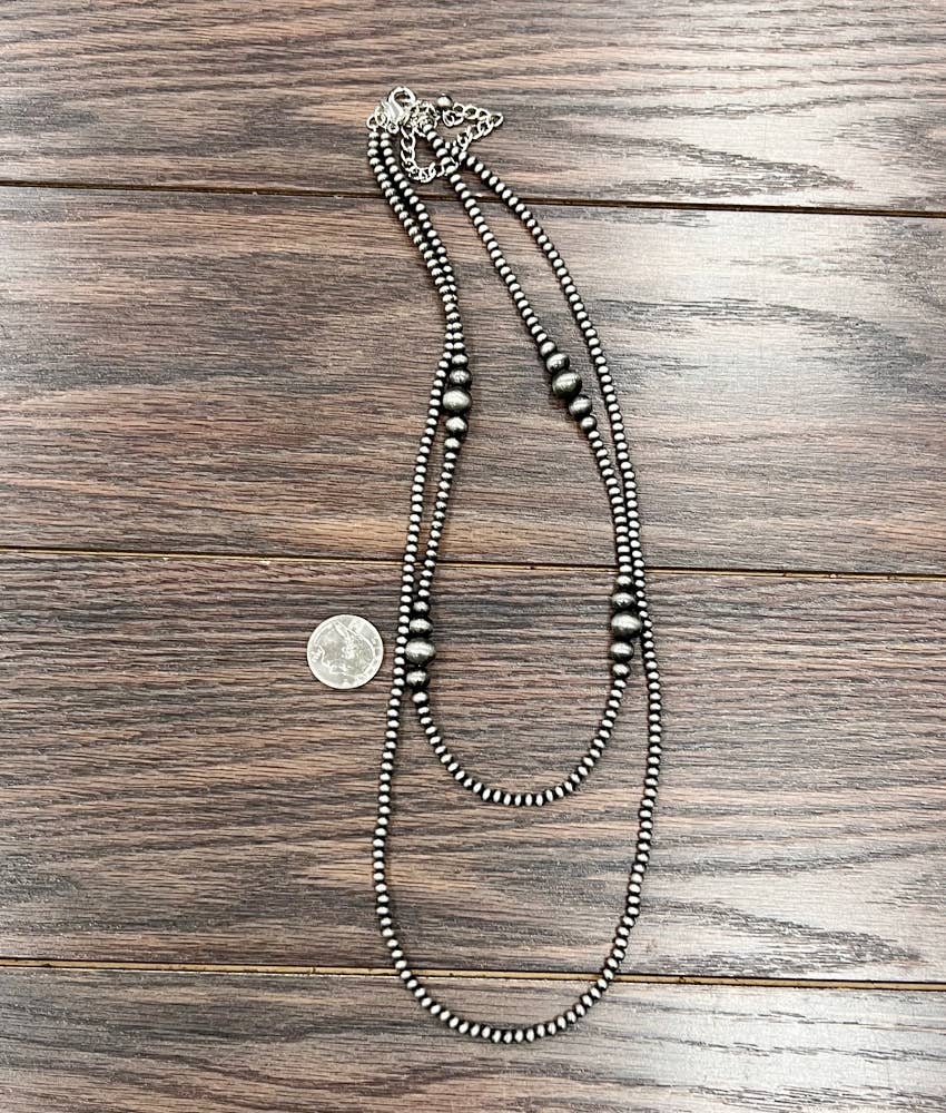736287, Handmade Navajo Bead Necklace
