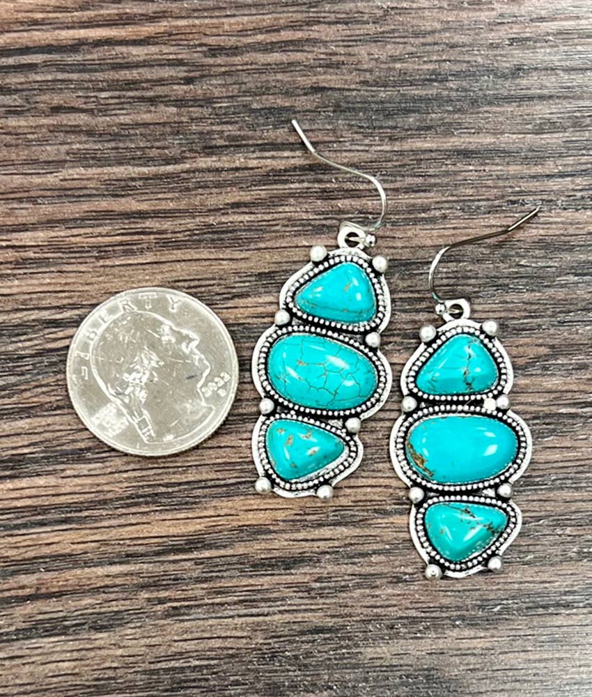 724610, Turquoise Earrings