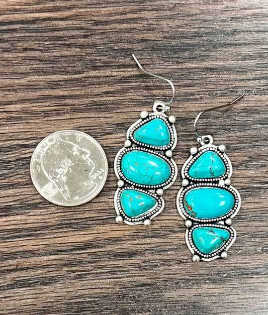 724610, Turquoise Earrings
