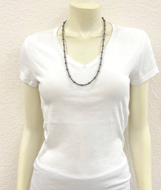 738126, Handmade Polish Navajo Bead Necklace