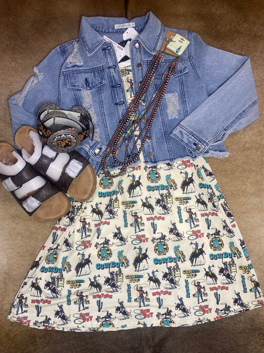 Tank Western Printed Dress