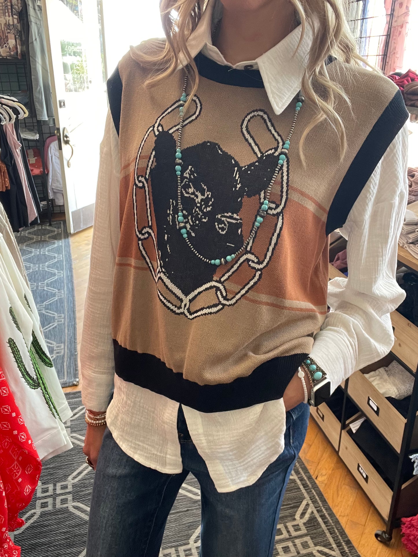 Bull Knit Vest