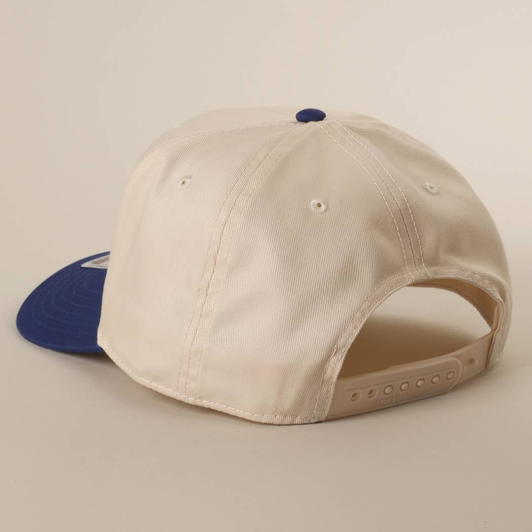 MAKE AMERICA COWBOY AGAIN Embroidered Trucker Hat: KHA/DKGRN / One Size