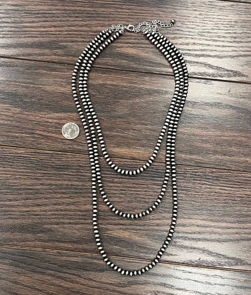 737866, Handmade Navajo Bead Necklace