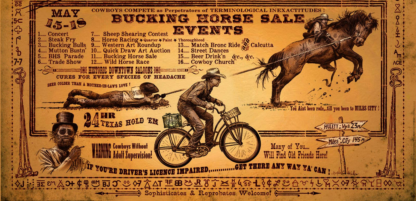 Miles City, Montana: (Paper)-Rodeo Poster - Unsigned