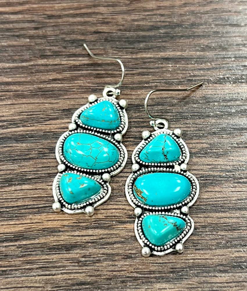 724610, Turquoise Earrings