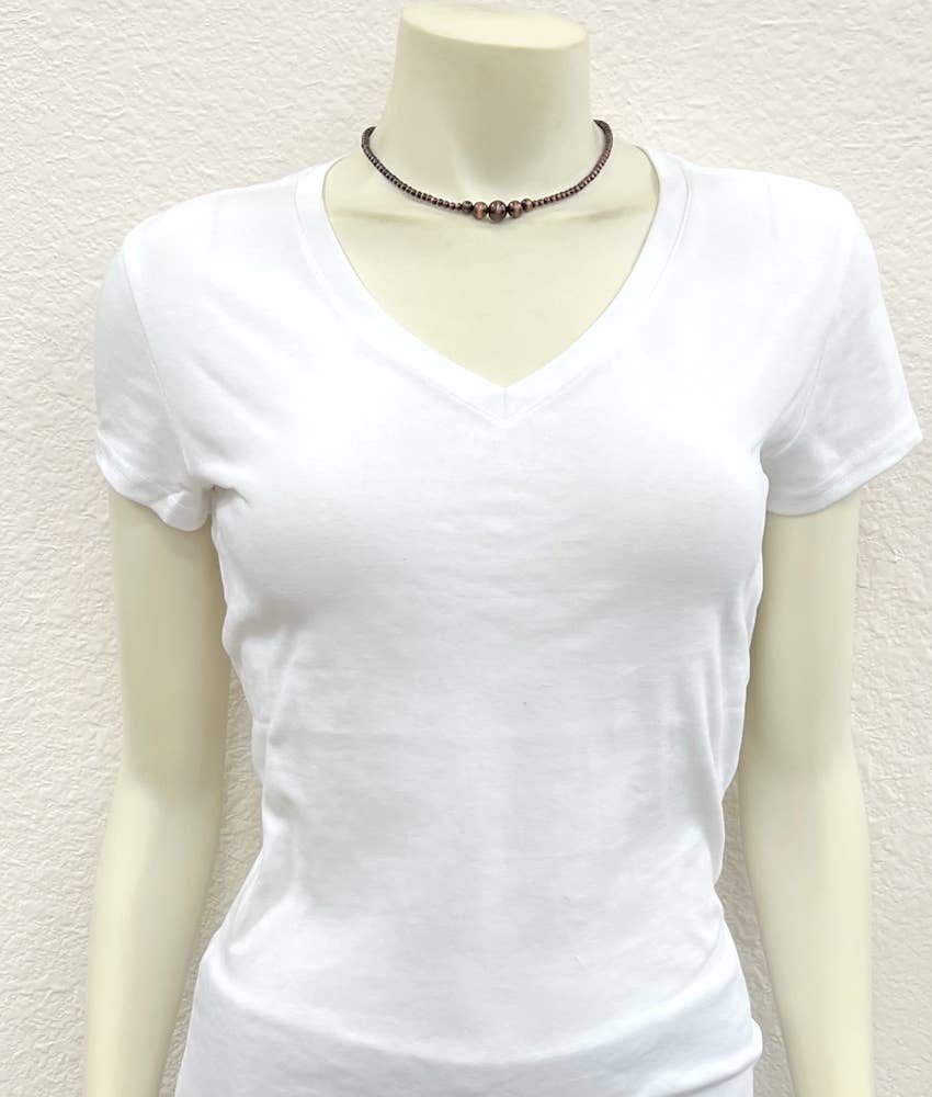 735893, Handmade 15" Copper Navajo Bead Necklace