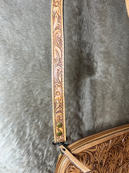 Leather Flower Purse