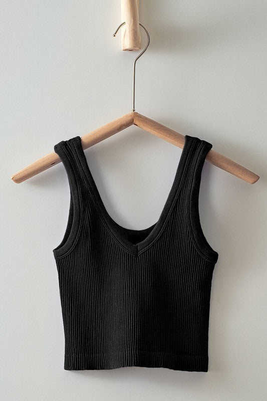 SEAMLESS CROP TANK TOP