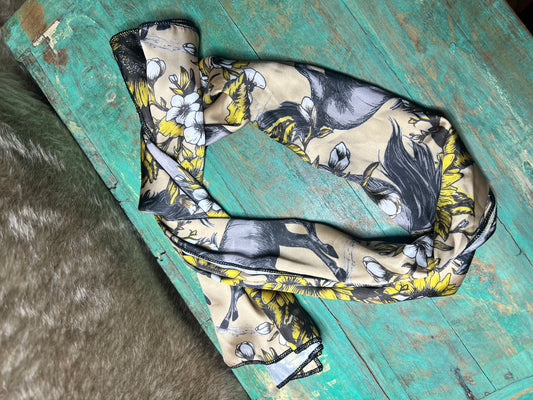 Wildflowers & Wild Horses Wild Rag