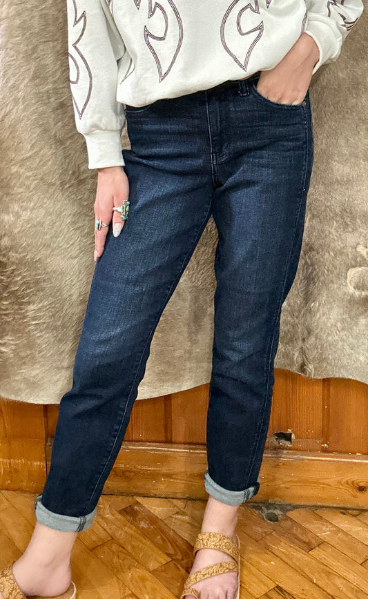 High Waist Boyfriend Jeans