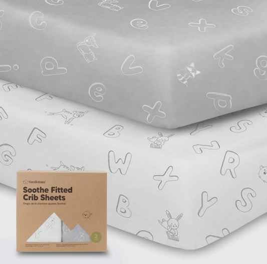 Soothe Fitted Crib Sheets (Two Styles)