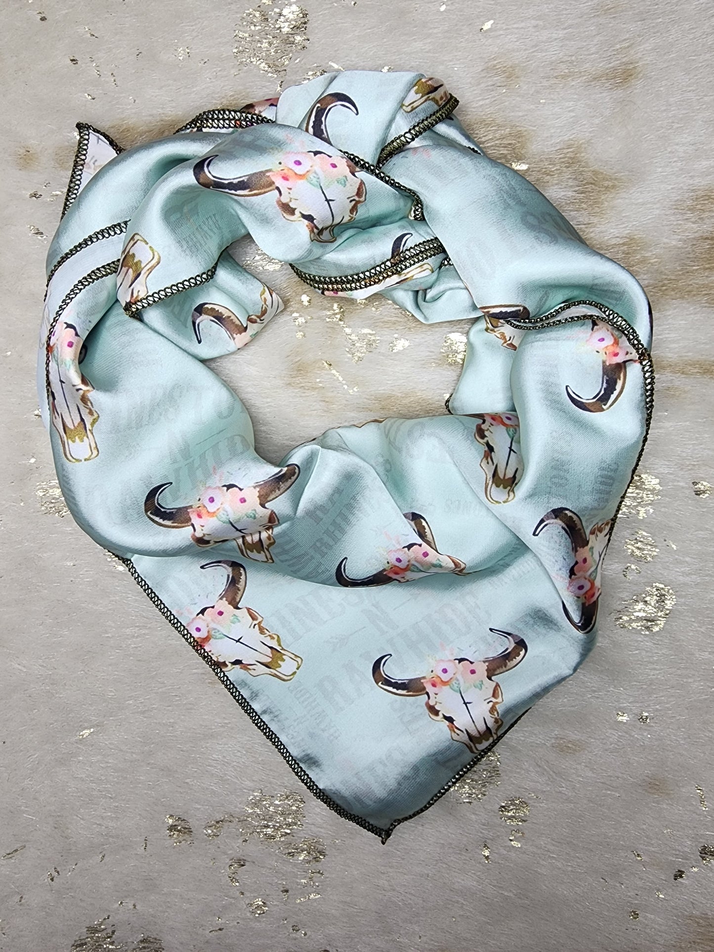 Rhinestones-N-Rawhide Wild Rag