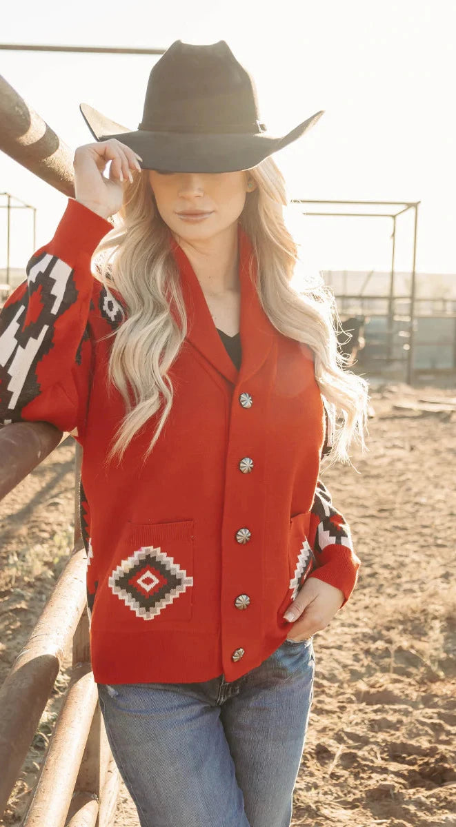 Vintage Red Knitted Sweater