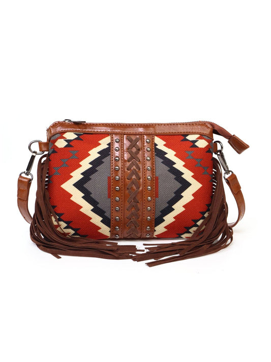 Fringe Aztec Western Crossbody Bag