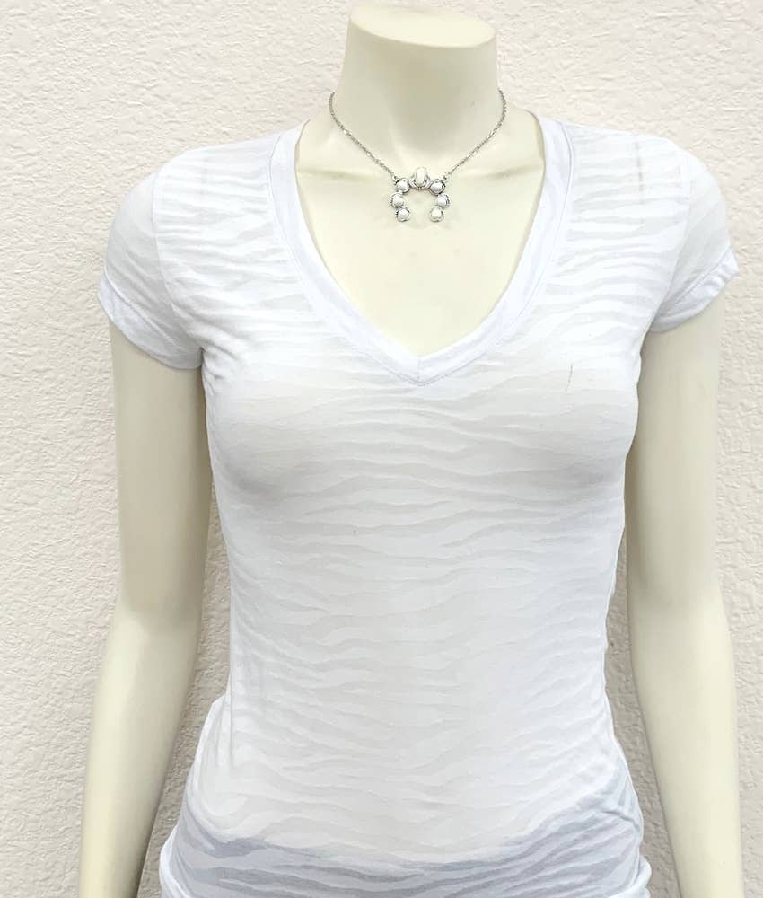 15" Squash White Turquoise Necklace Earrings Set